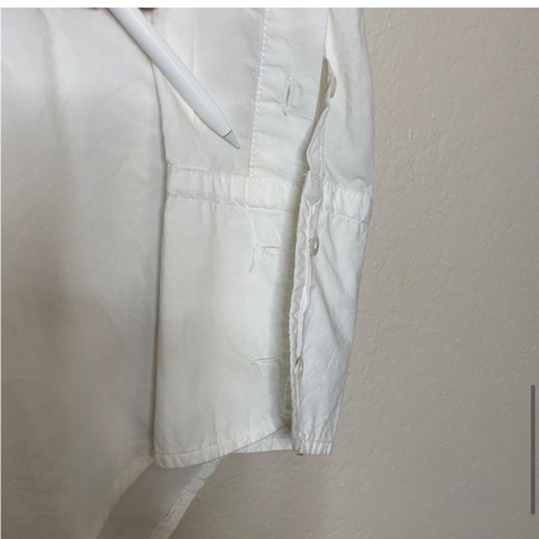 Nili Lotan White Cotton Button Up Top