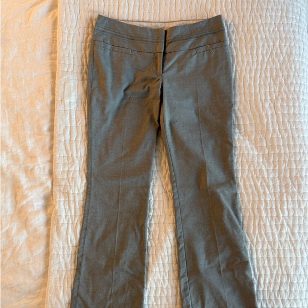 Gray Flared Pants