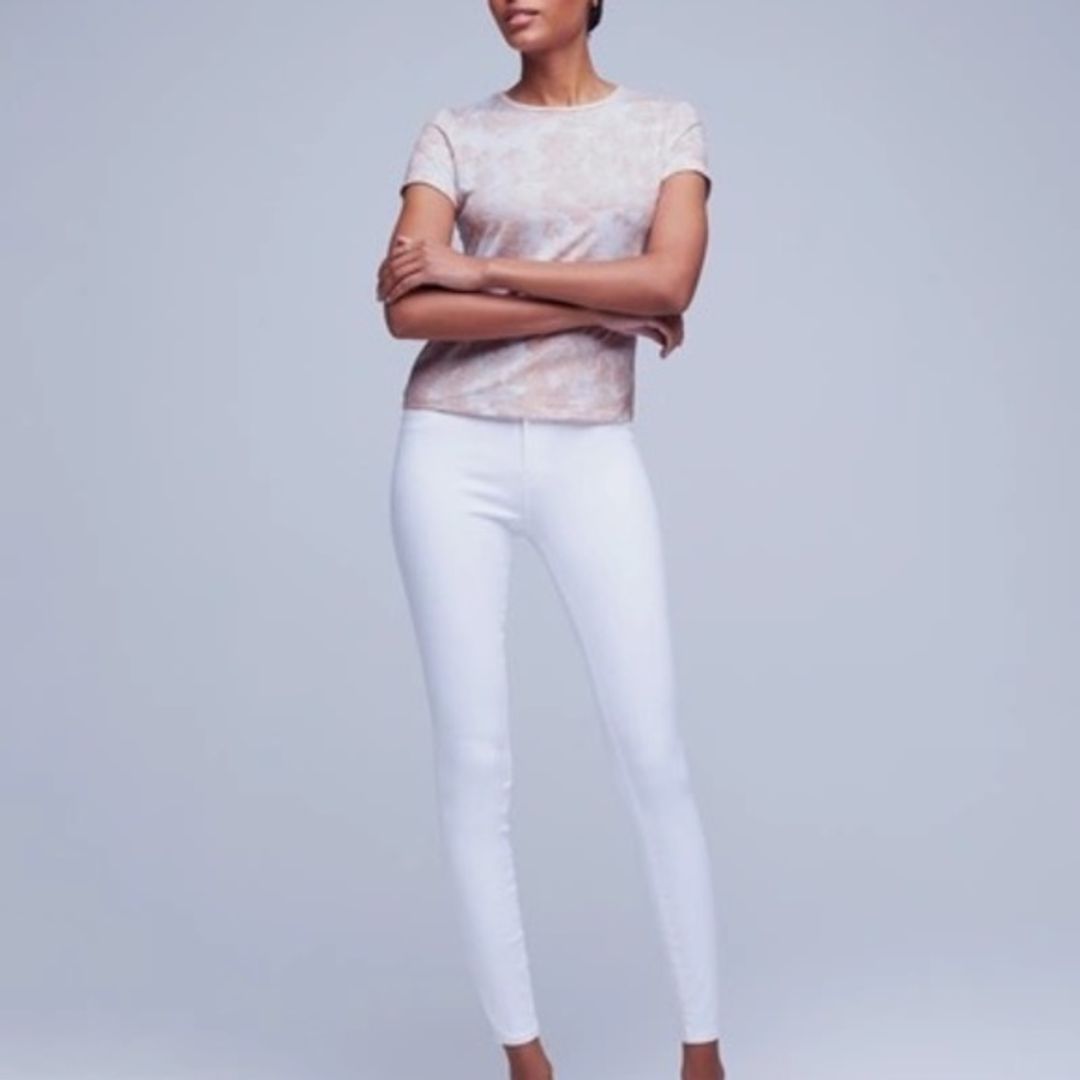 L'Agence Ressi Short Sleeve Printed Tee