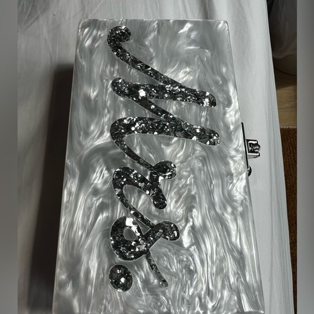 Mrs. Acrylic Shoulder/Clutch Bag Bridal