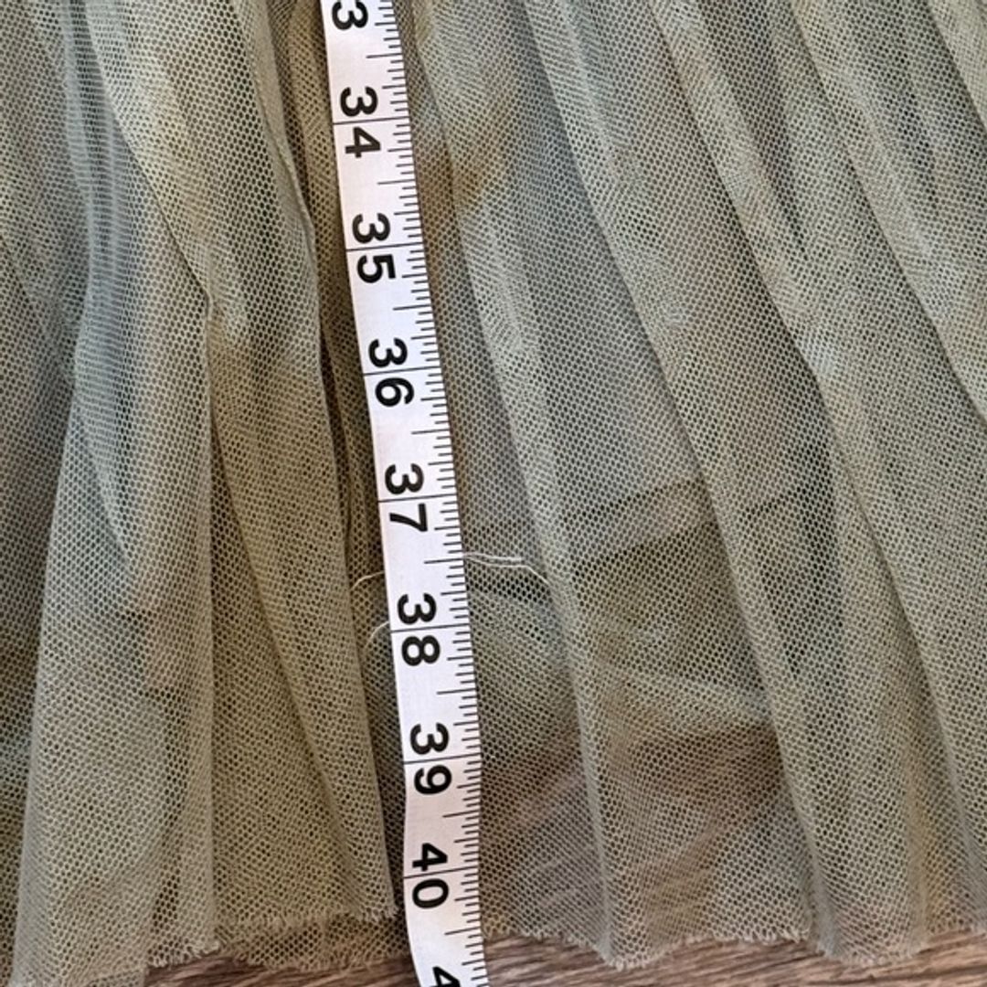 VTG Worth Green A-Line Skirt (Size 6)