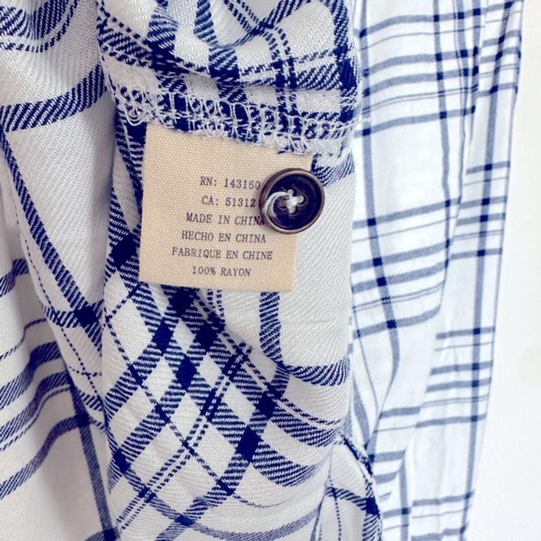 NWT Anthropologie Ash and Ember Hermosa Sleeveless Plaid Flannel Shirt