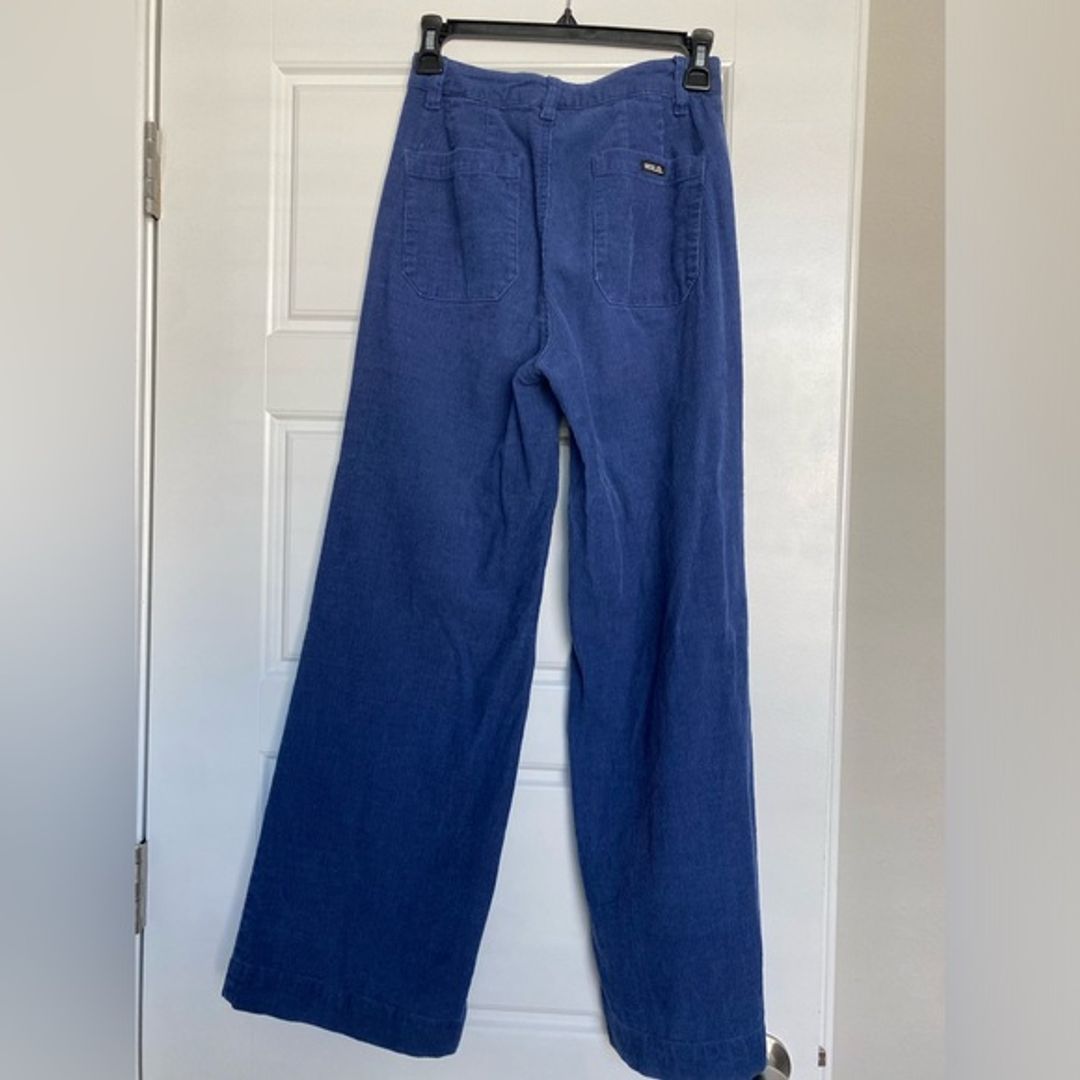 Rollas Blue Wide Leg Corduroy Pants