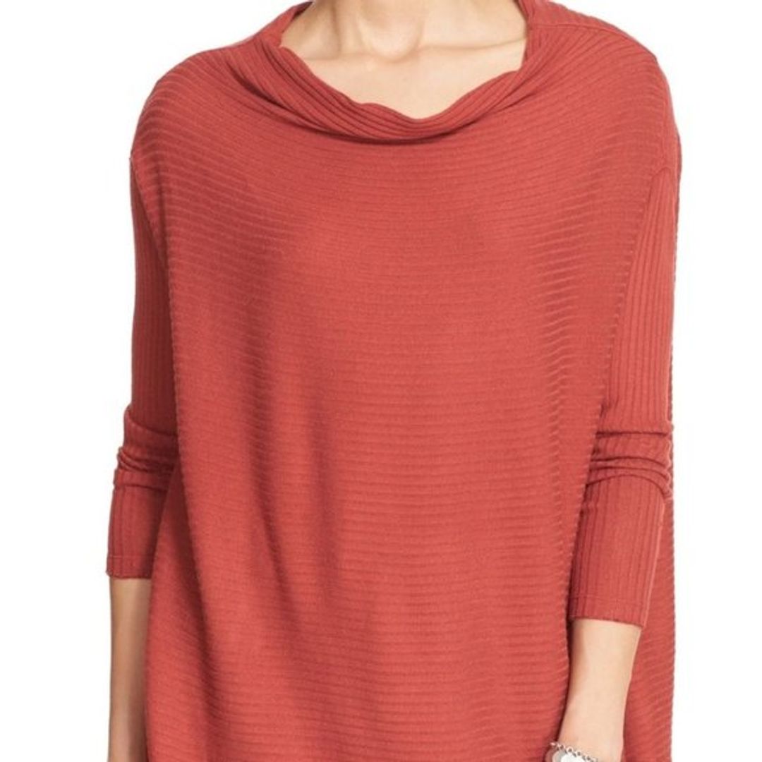 Free People Lover Rib Split Back Pullover, M