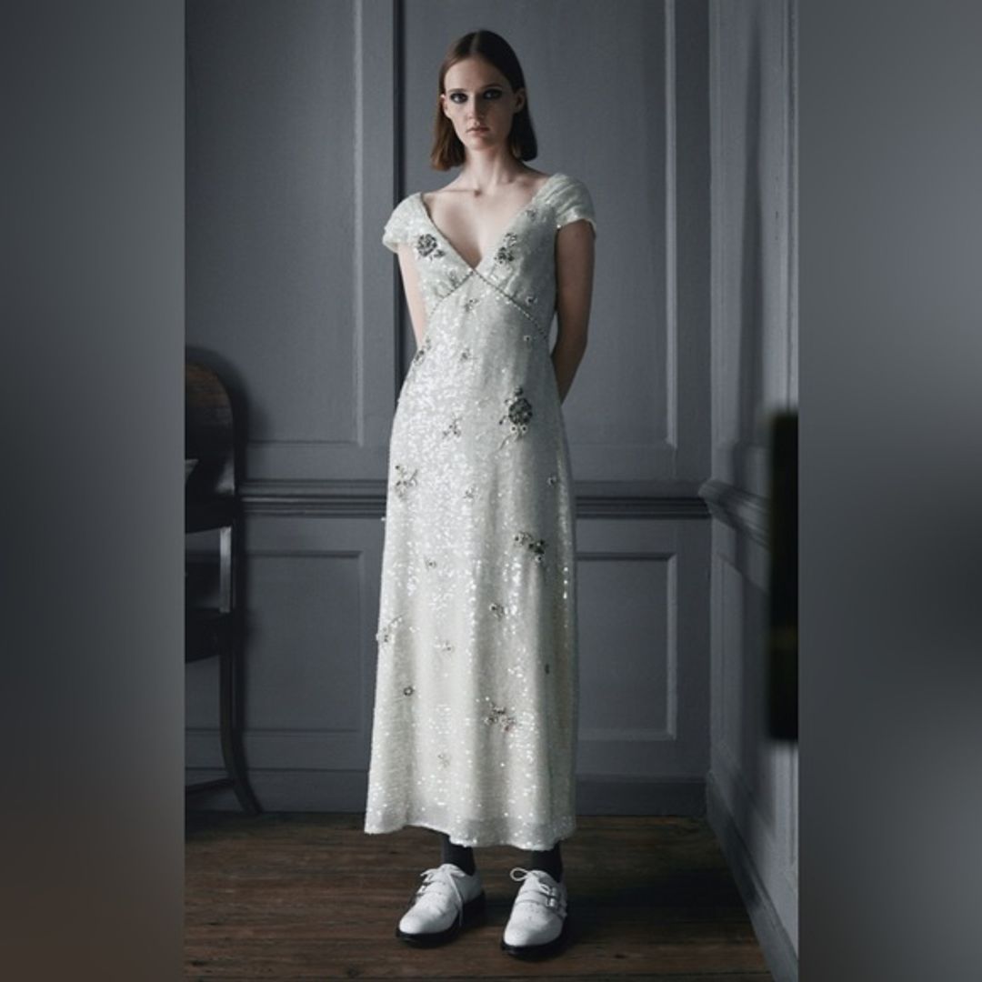 Mint Green Sequin & Embellished Dress