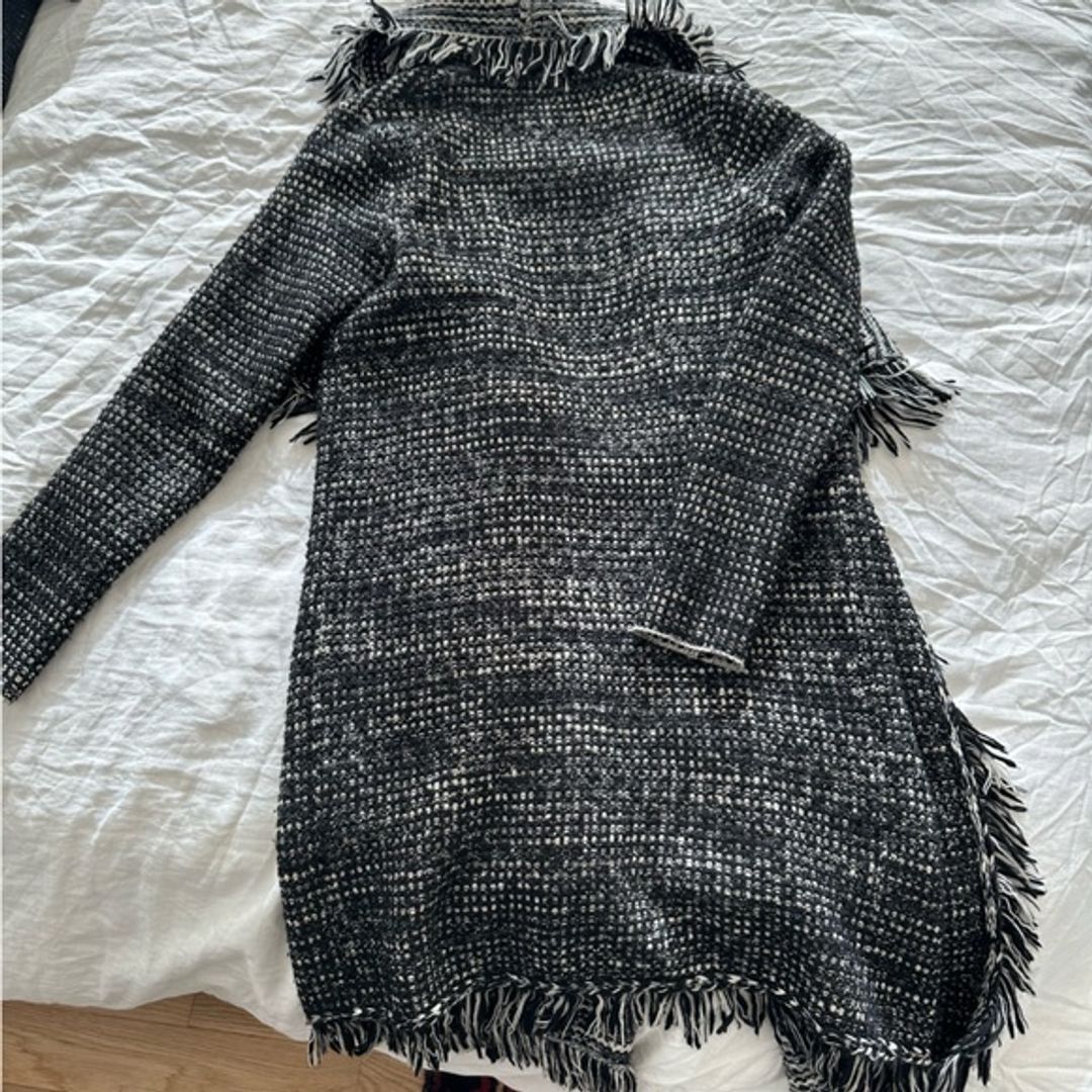 Vince Sweater Fringe Coat