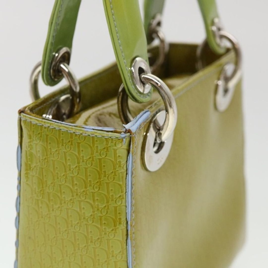 Dior Christian Dior Lady Dior Patent Leather Trotter Embossed Bag with Strap and Card