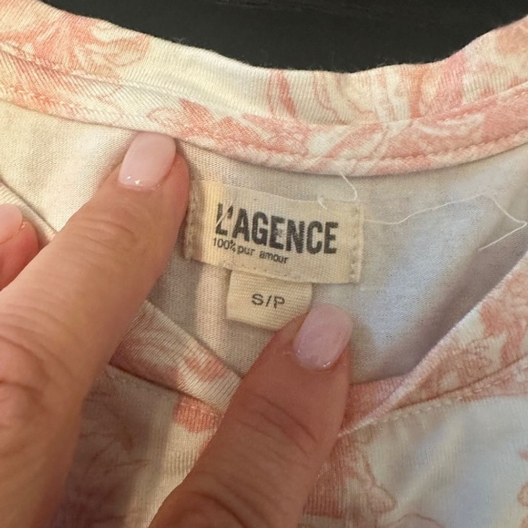 L'Agence Ressi Short Sleeve Printed Tee