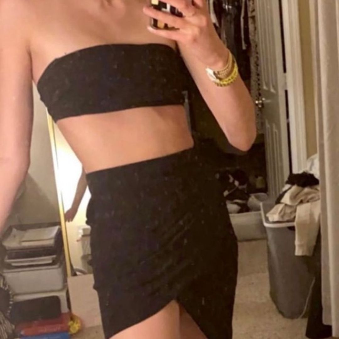 Asymmetrical Black Women's Skirt