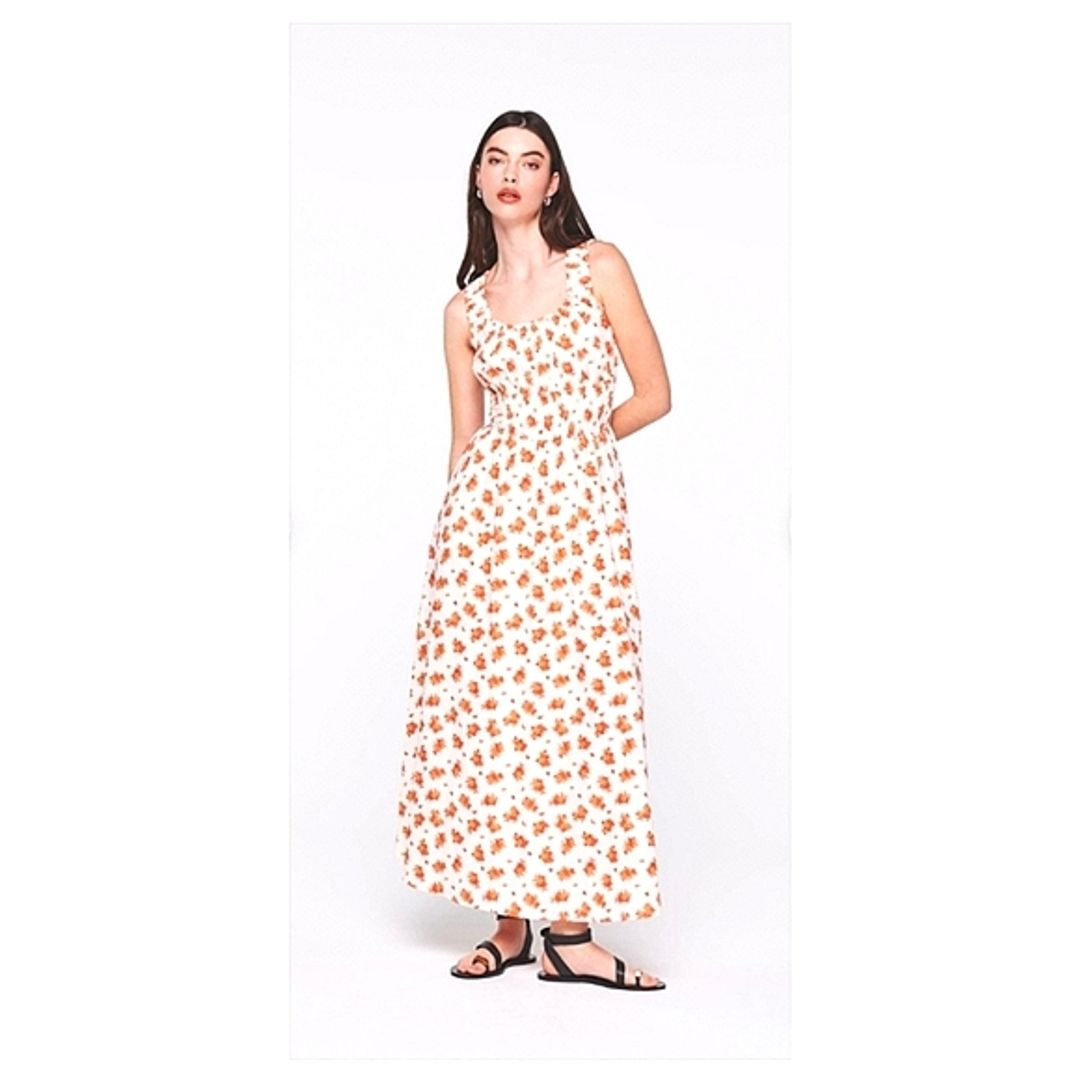 NWT Aligne Helaine Shirred Waist Midi Dress