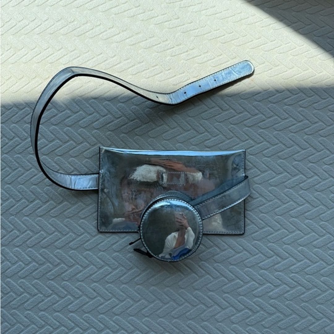 Silver Belt Bag