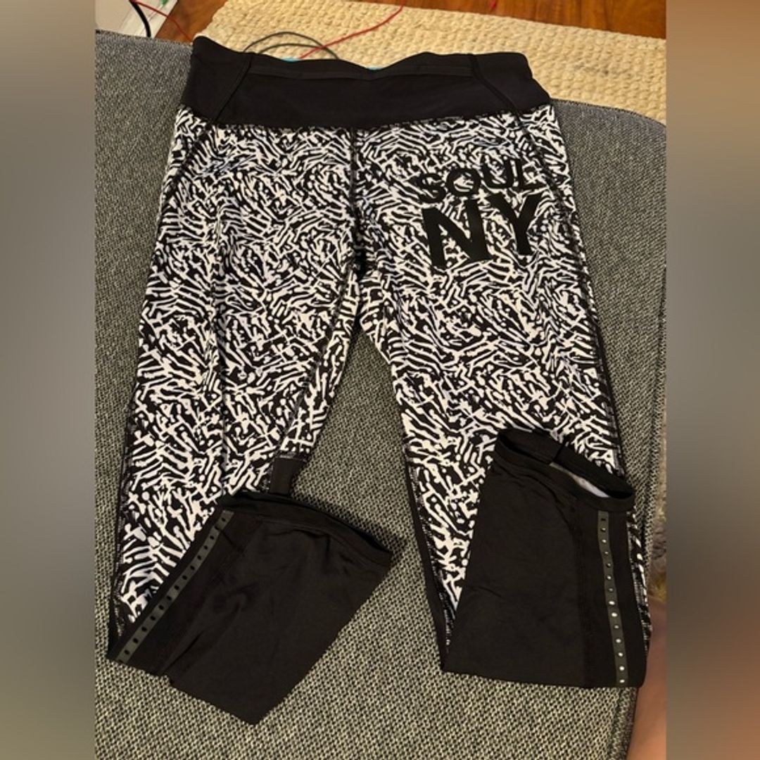 Lululemon x SoulCycle Workout Ankle Leggings with Mesh Details