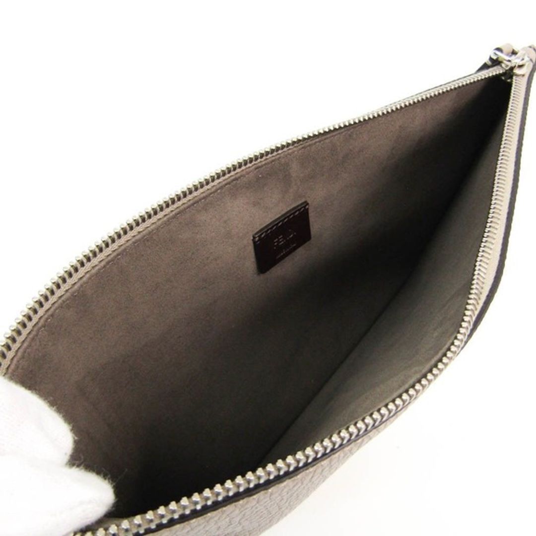 Fendi Leather Banana Envelope Clutch