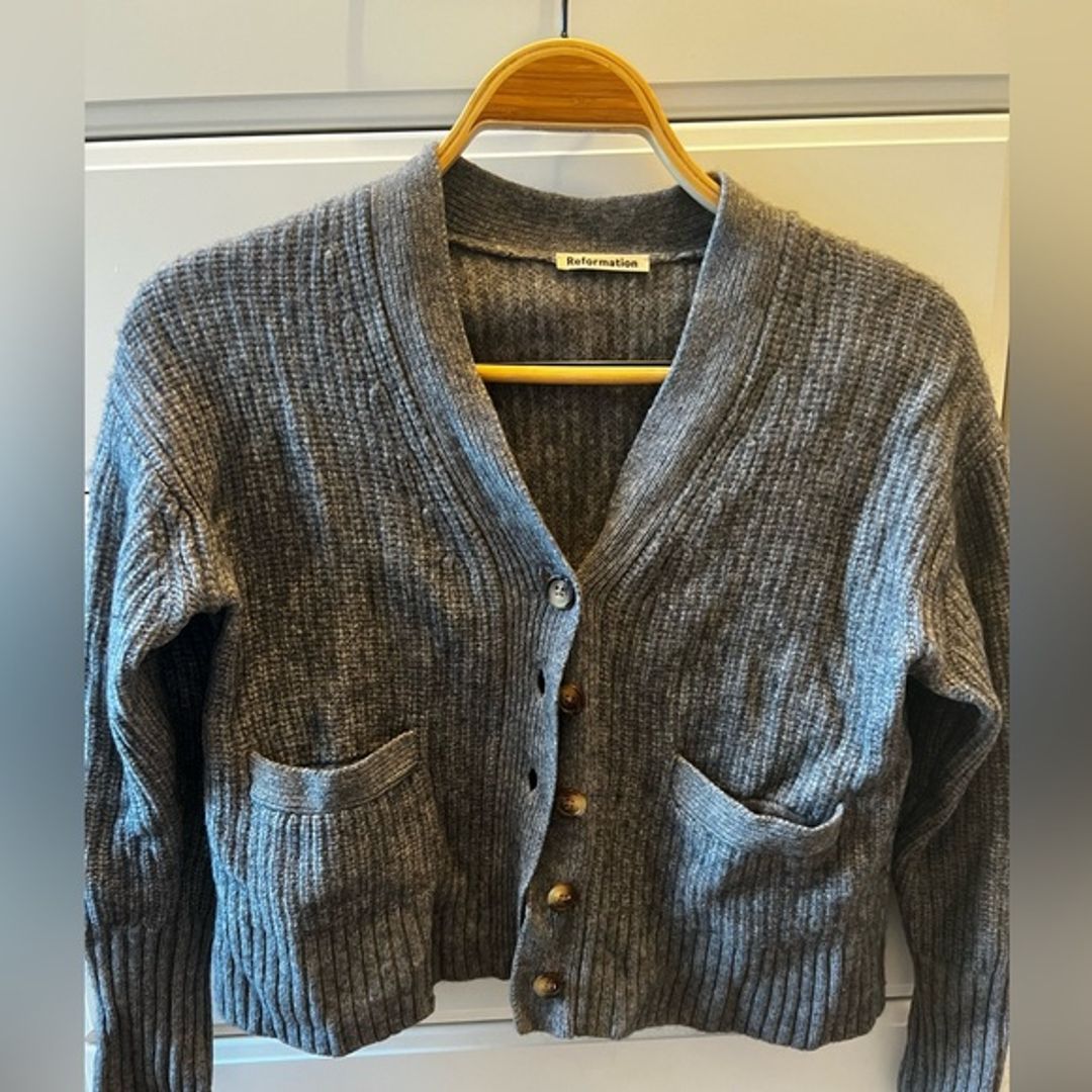 Reformation Morgan Button Cardigan