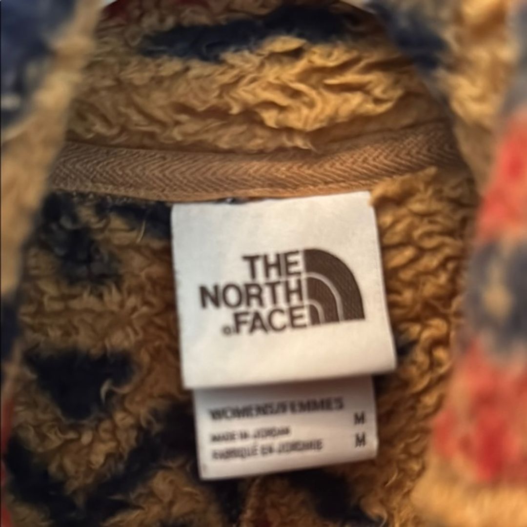The North Face Tan and Red Patterned Vest