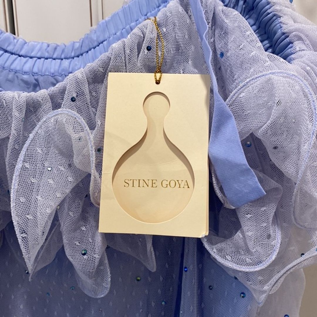 NWT Stine Goya Off-the-Shoulder Gown with Crystals