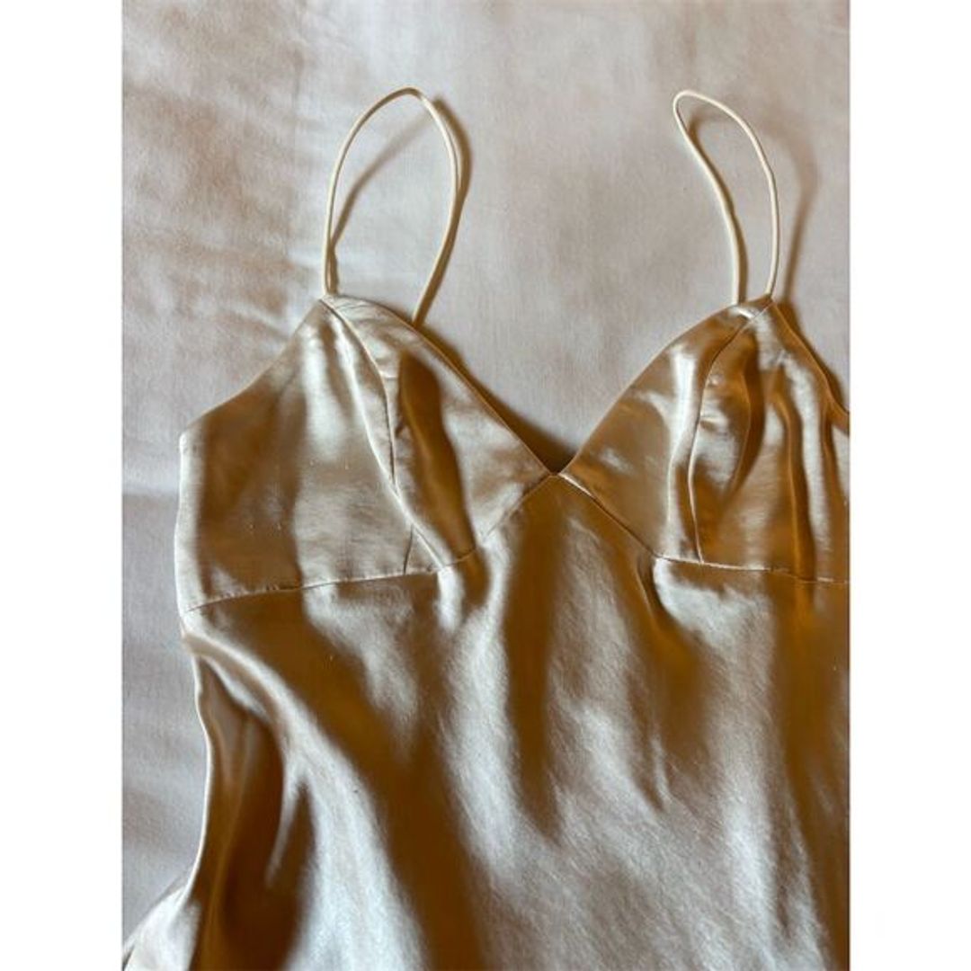 NWT Princess Polly Cream Satin Mini Slip Dress