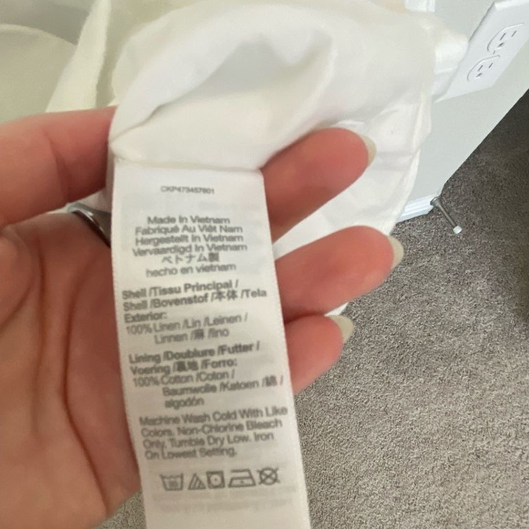 Madewell Katrina Linen Crop Vest