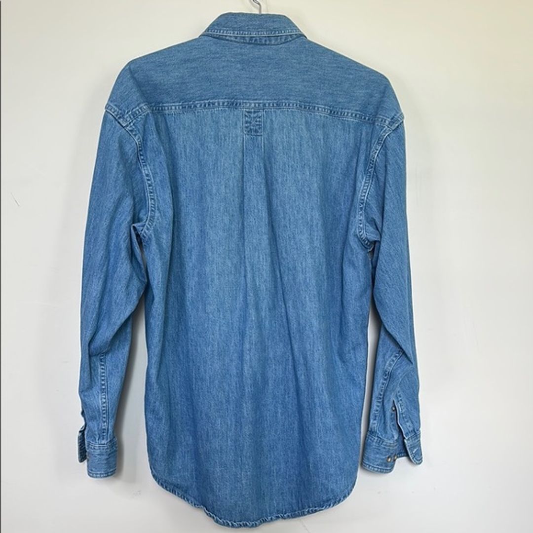 L.L. Bean Denim Vintage 90s Button Down Denim Shirt