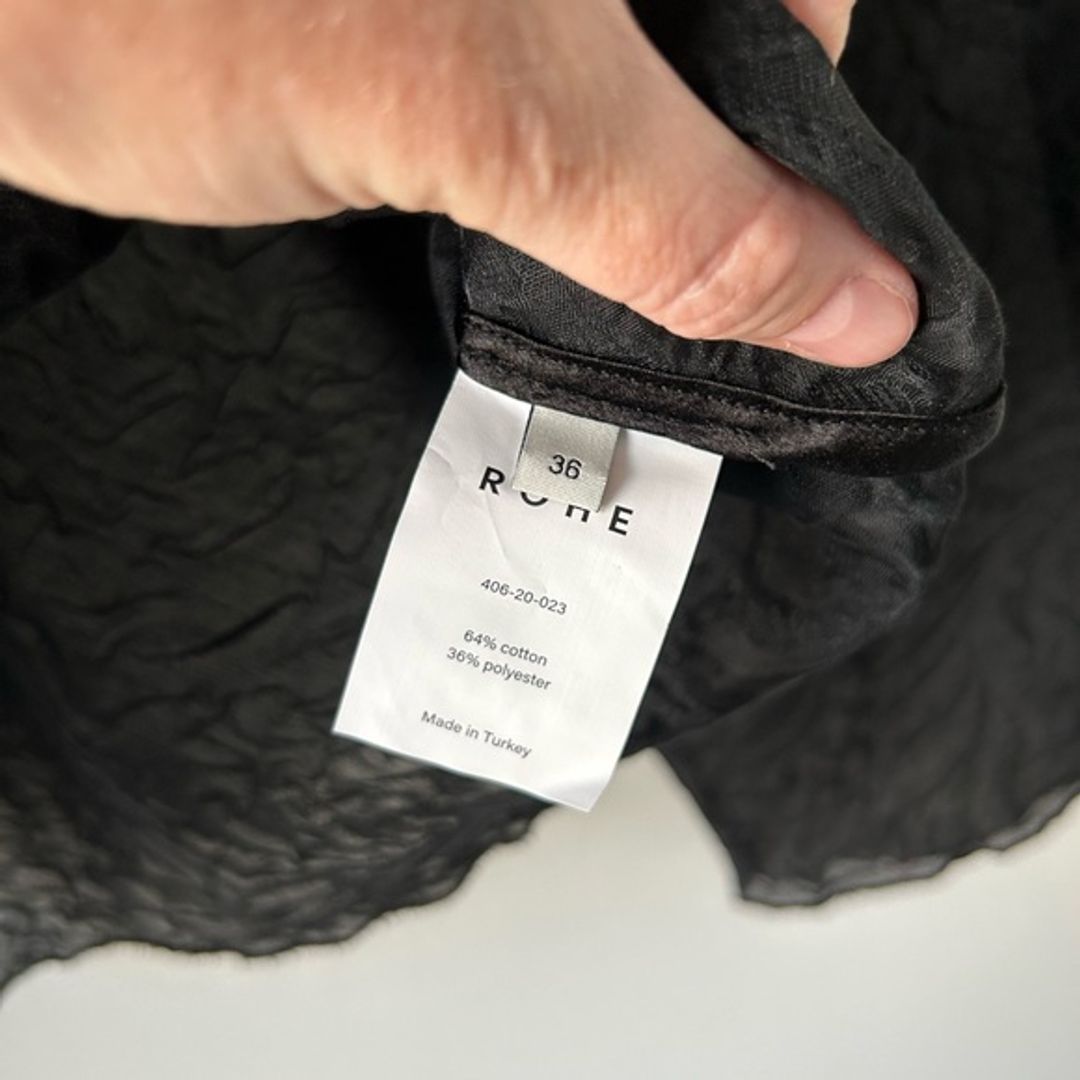 Róhe Boxy Gauze Sheer Organza Blouse