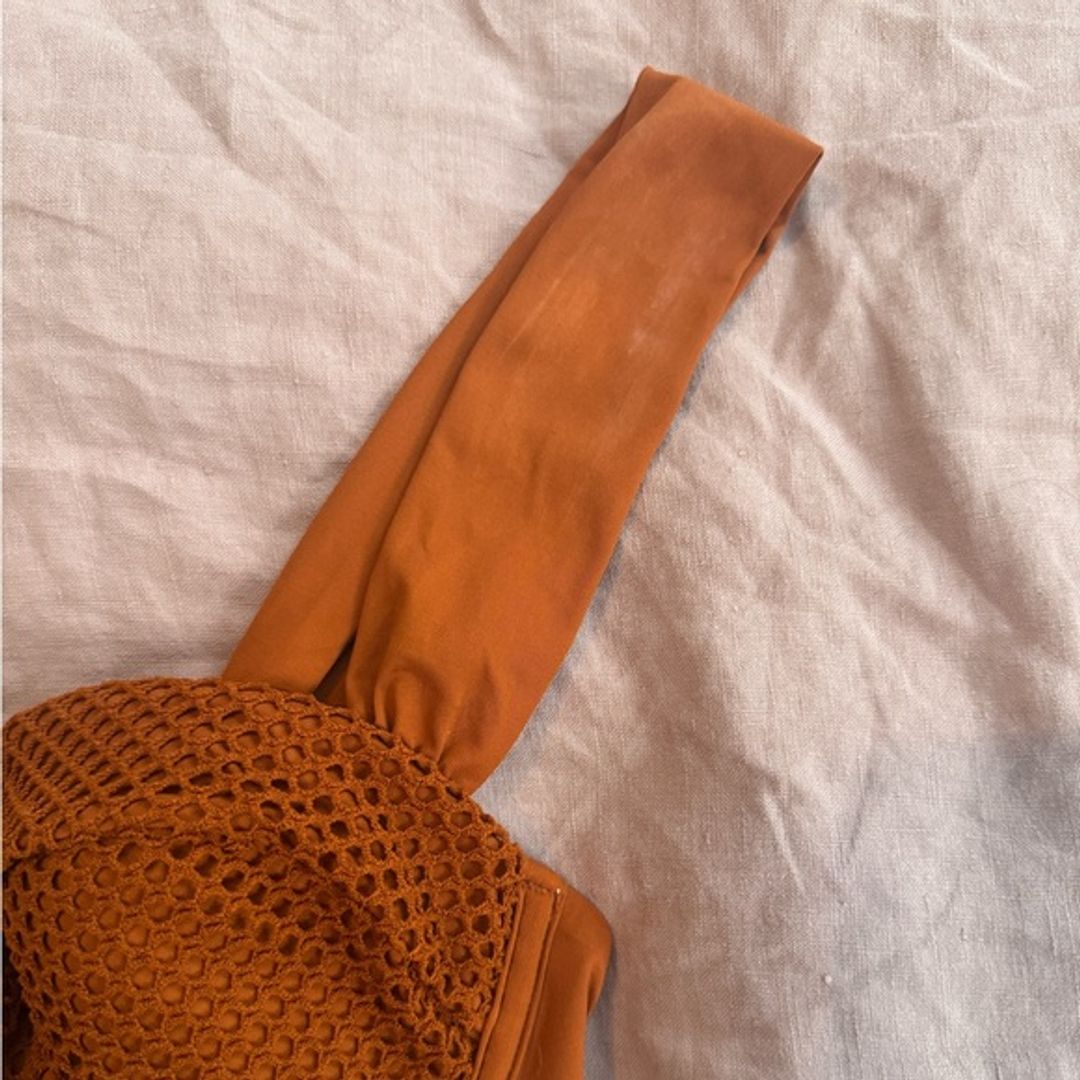 WeWoreWhat Fishnet Belted Bikini