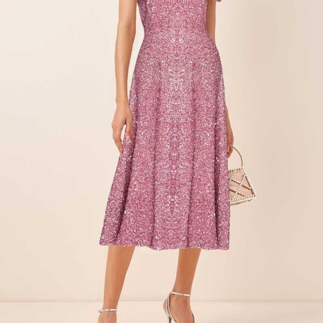 Pink Sparkly Midi Dress Dress Resort 2020 #3