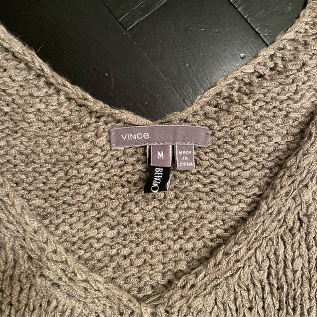 Vince V-Neck Oversized Knit Sweater