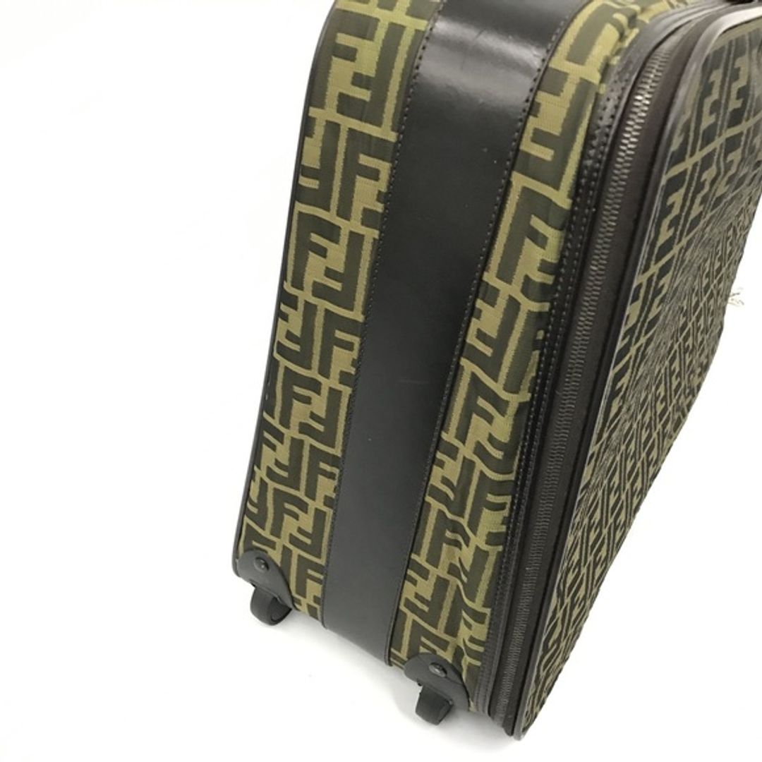 Fendi Zucca FF Y2K Era Rolling Luggage Suitcase Monogram Travel Bag