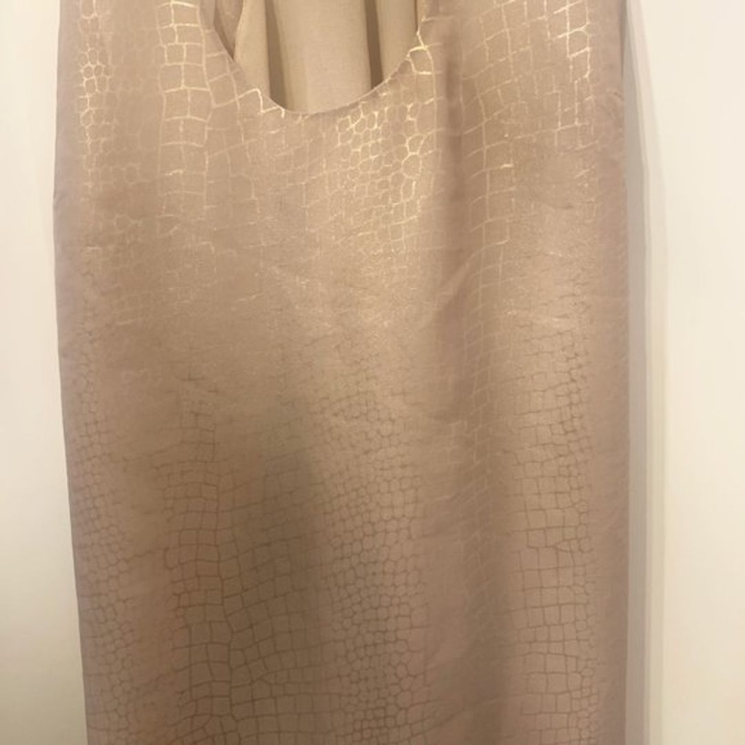 Joie Gold Metallic Printed Mirla Tank