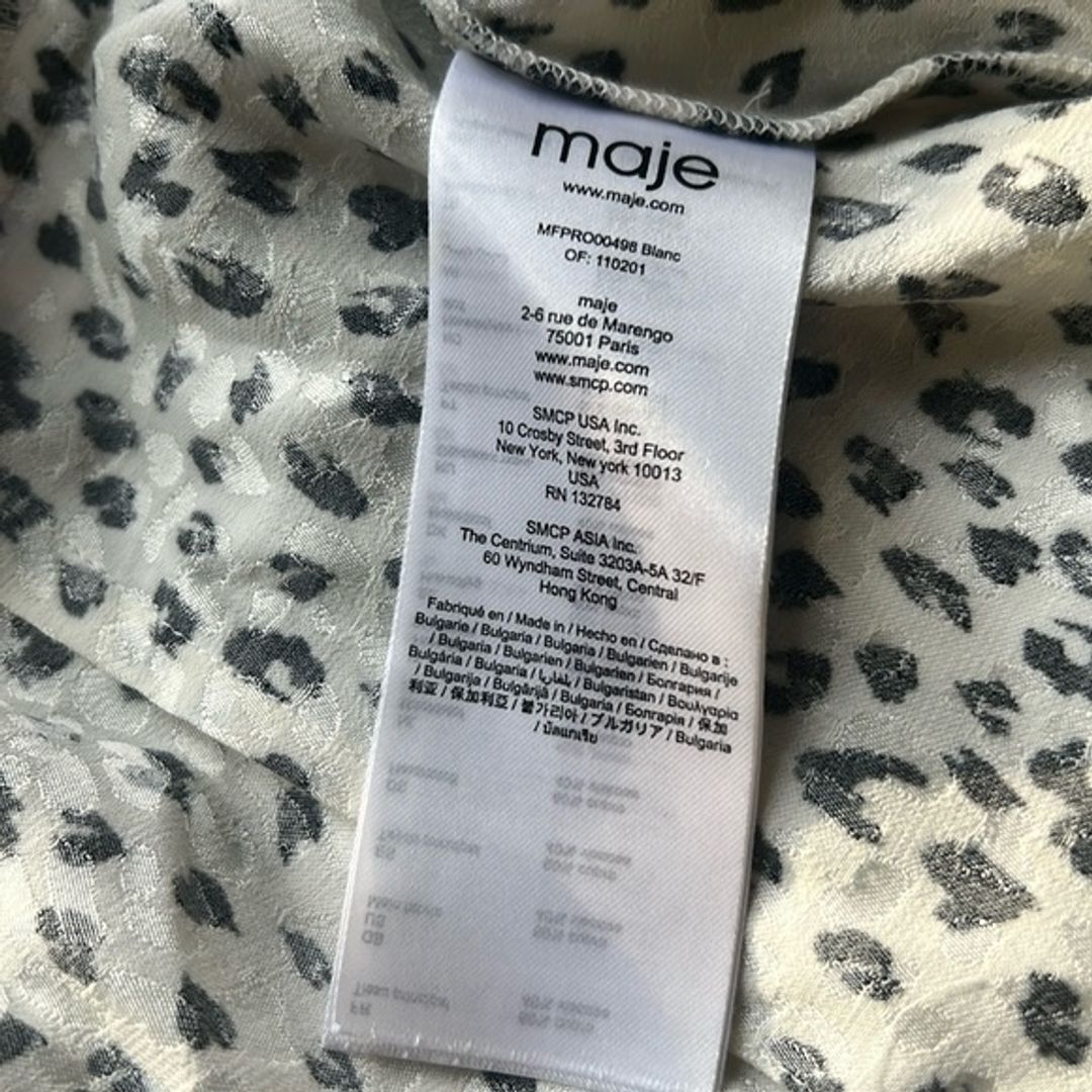 Maje Rosana Leopard Dress