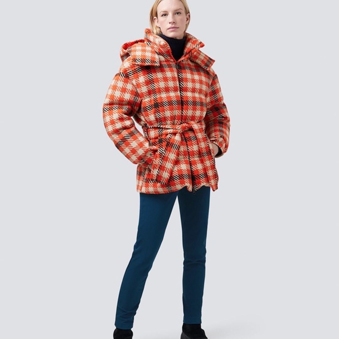 STAR GINGHAM SKI JACKET
