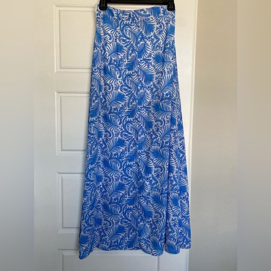 Show Me Your Mumu Maxi Skirt in Blue
