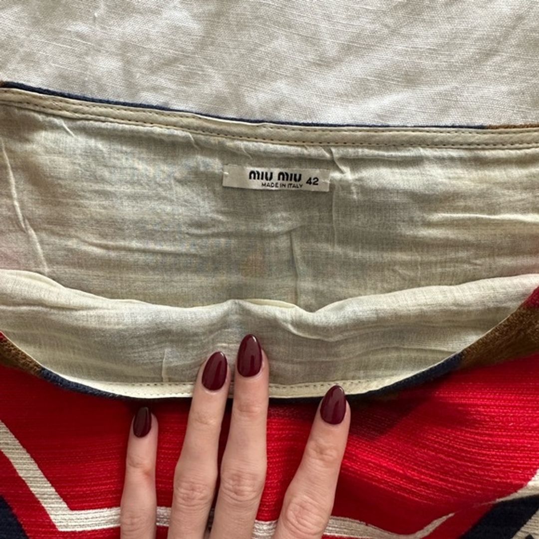 MiuMiu Linen Mod Skirt