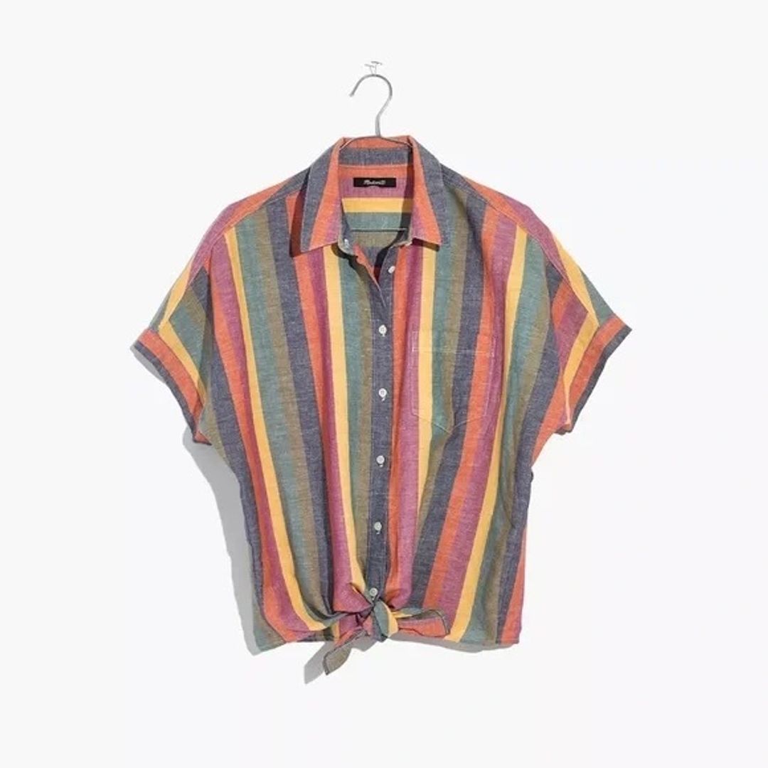 Madewell Multicolor Striped Button Down Shirt