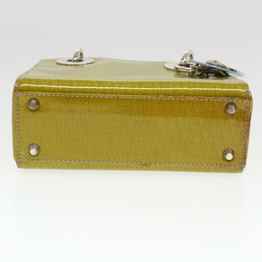 Dior Christian Dior Lady Dior Patent Leather Trotter Embossed Bag with Strap and Card