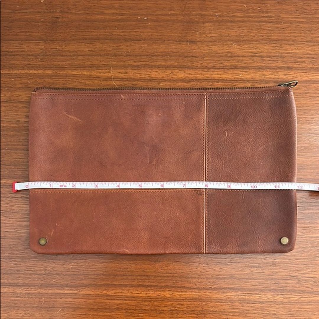 Madewell Brown Leather Clutch