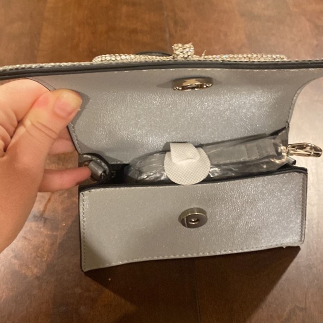 NWT Aldo Rhinestone Papionne Top-handle Bag