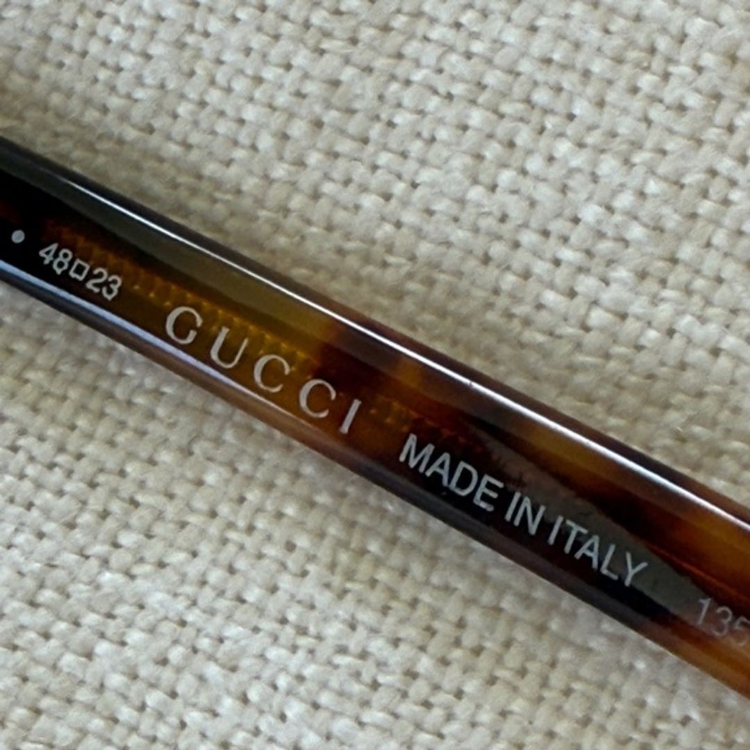 Gucci Vintage Brown Oval Sunglasses