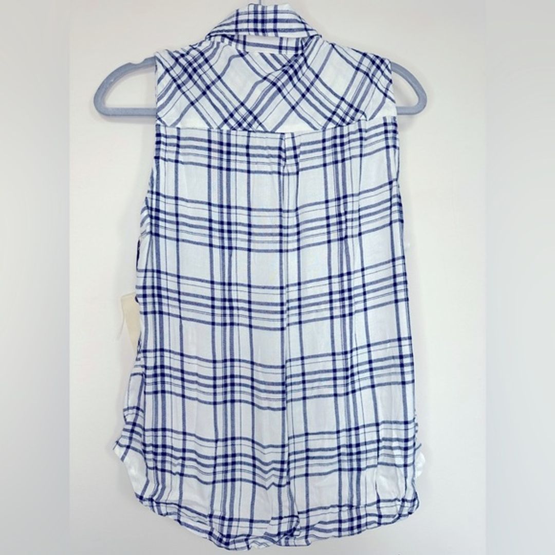 NWT Anthropologie Ash and Ember Hermosa Sleeveless Plaid Flannel Shirt