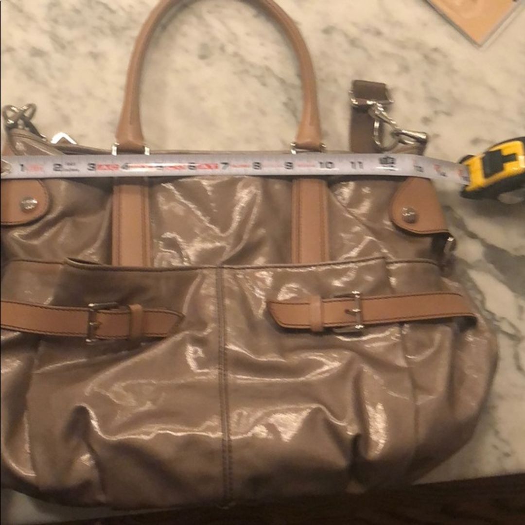 Tod's Coated Canvas Bag with Cream Color Features