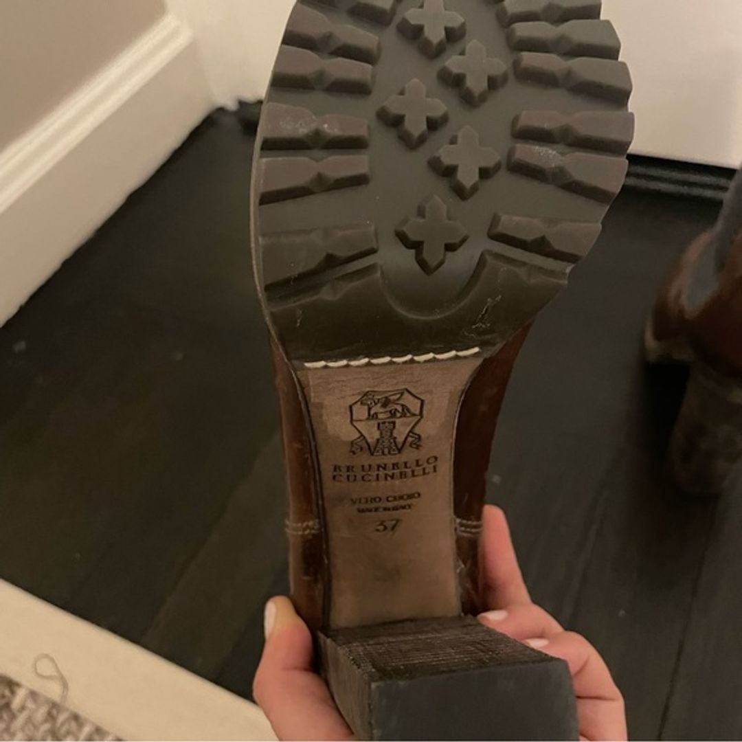 Brunello Cucinelli Heel Lug Sole Chelsea Boot