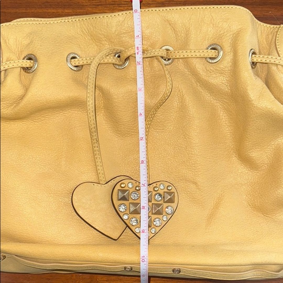 Juicy Couture Y2K Yellow Leather Shoulder Bag