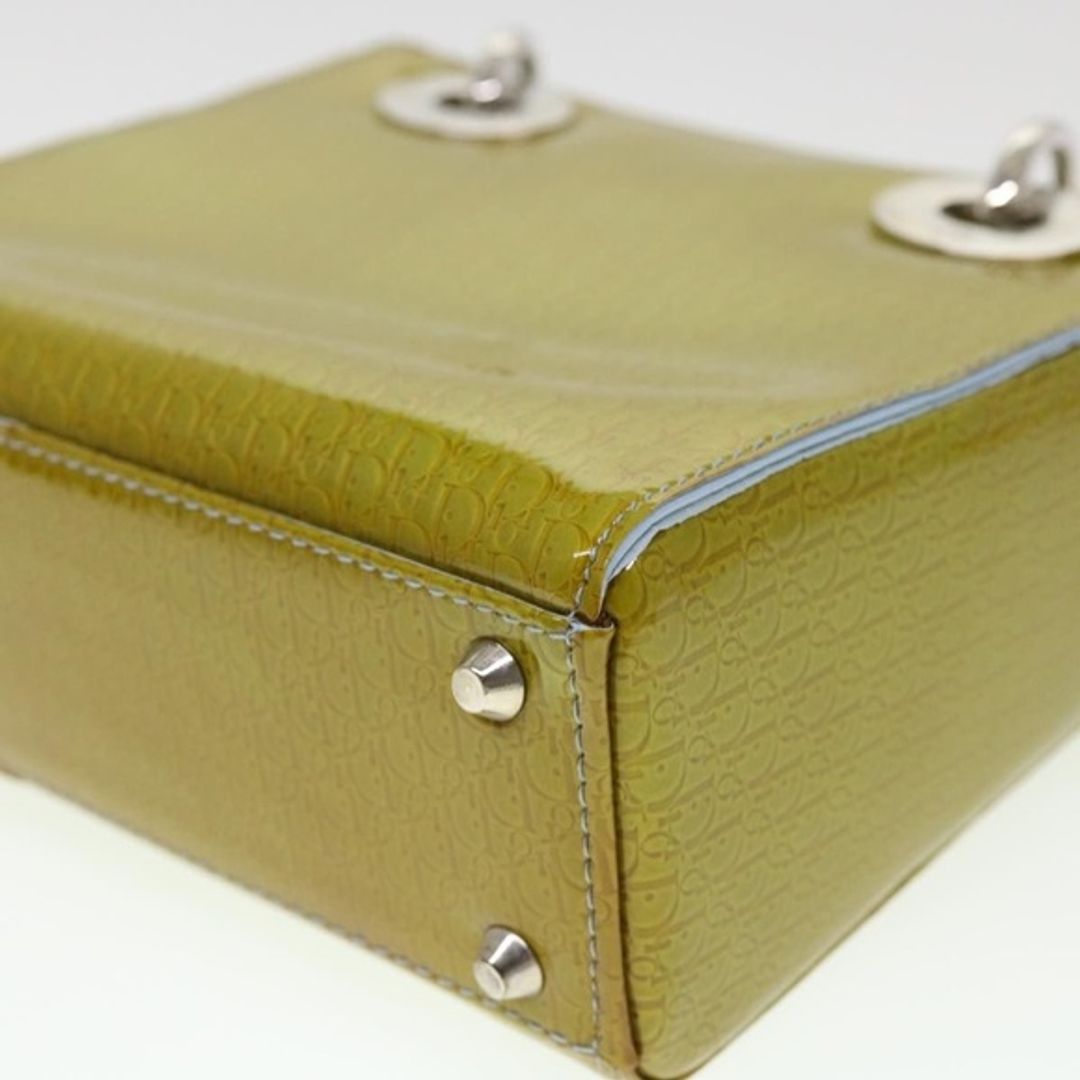 Dior Christian Dior Lady Dior Patent Leather Trotter Embossed Bag with Strap and Card