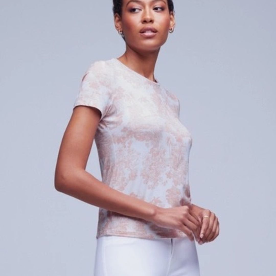 L'Agence Ressi Short Sleeve Printed Tee