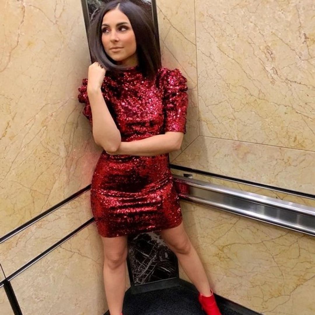 Burgundy Sequin Dress