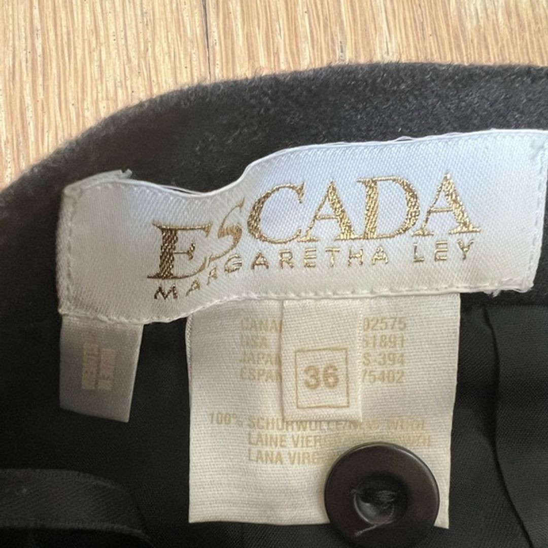 Escada by Margaretha Ley Short Wool Skirt