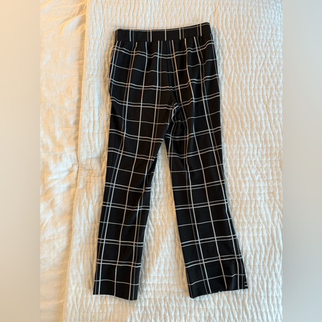 Babaton White Cropped Top and Leith Striped Trousers