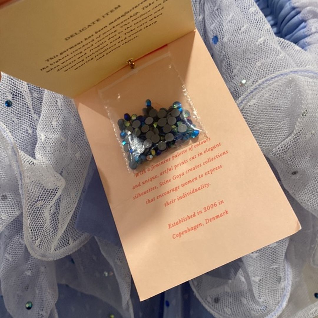 NWT Stine Goya Off-the-Shoulder Gown with Crystals