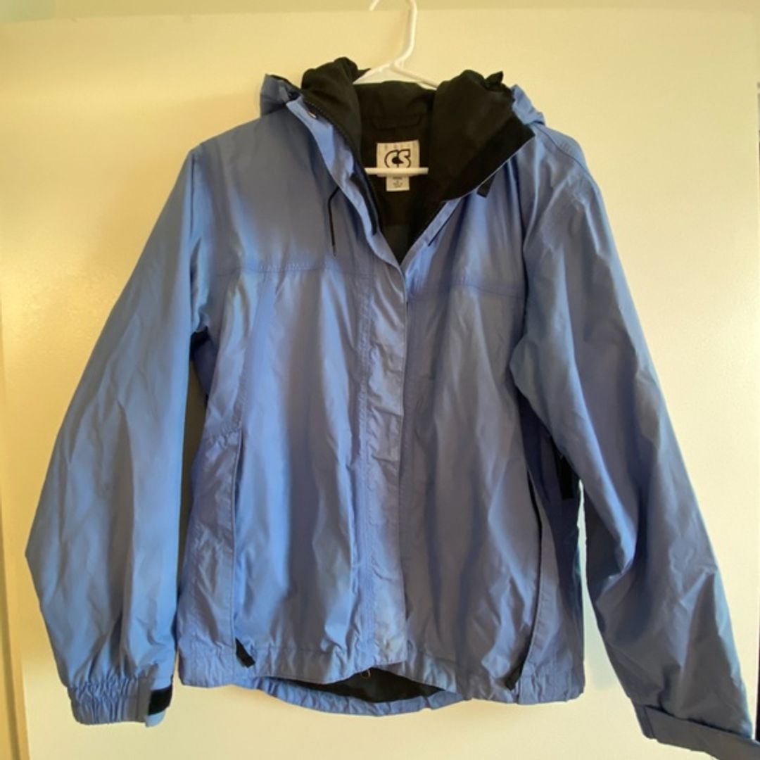 Women's Raincoat, Blue Size Medium