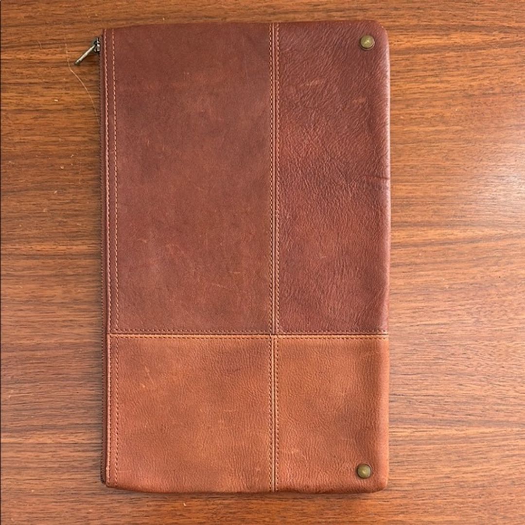 Madewell Brown Leather Clutch